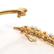 Unusual Diamond Cluster Flex Bangle