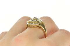 10K Yellow Gold 0.56 Ctw Diamond Pear Channel Statement Ring