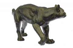 Bronze Lion Cougar Bobcat Panther Lynx Puma Statue