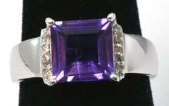 Sterling Silver & Amethyst Ring