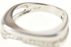 18K White Gold Fred & Co. Contour Diamond Stackable Band Ring
