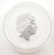 2012 Australia 30 Dollars 1kg .999 Silver Year Of Dragon - Hockey Puck