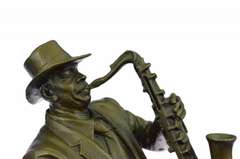 Saxophone Player Bronze Sculpture