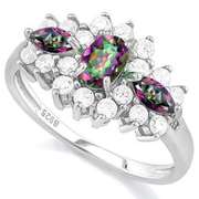 Mystic Gemstone Sterling Ring