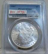 1887 Morgan Dollar NGC MS-64