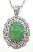 Glorious Natural Emerald & Sapphire Necklace