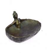 Soaking Dish Tray Nude Female Bronze Statue