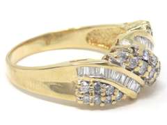 Dazzling Baguette and Round Brilliant Cut Diamond Band