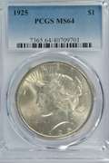 Basically Gem BU 1924 Peace Silver Dollar. PCGS MS64