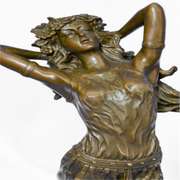 Persian Goddess Bronze Sculpture