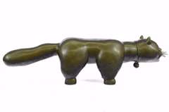 Cat Feline Bronze Sculpture
