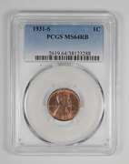 MS64RB 1931-S Lincoln Wheat Cent - Graded PCGS
