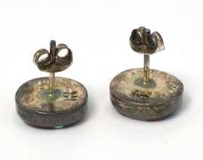 Vintage Sterling Silver Turquoise Earrings