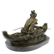 Indian American Native Bronze Statue