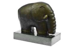 Abstract Modern Art Elephant Bronze Sculpture Figurine
