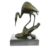 Crane Bird Bronze Sculpture