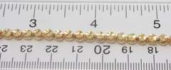 Pretty 14kt YG Diamond Cut Circle Link Bracelet