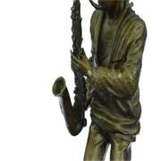 Saxophone Player Musician Bronze Sculpture