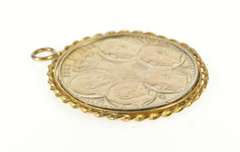 Gold Filled Greek 1963 Silver 30 Drachmai 5 Portraits Charm/Pendant