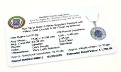 Darling Massive 13.0CTW Star Ruby & Sapphire Necklace in Vermeil