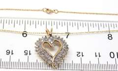 Handsome Diamond Open Heart Necklace