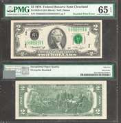 $2 1976 FRN Multiple Printing Error PMG Gem Uncirculated 65EPQ Must See!