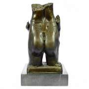 Nude Female Torso title No Man Land Bronze Figurine