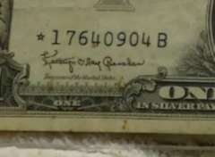 1957-B $1.00 Silver Cert, Star Note