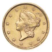 1852 $1.00 Liberty Head Gold Dollar