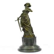 Roman Greek Warrior Bronze Statue