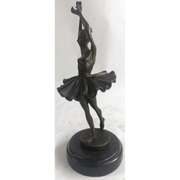 Abstract Ballerina Bronze Sculpture Figurine