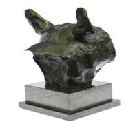 Man Best Friend French Bulldog Dog Bronze Sculpture