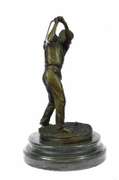 Male Golfer Golf Sport Bronze Sculpture