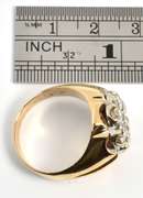 Flashy 1.5 Carat Man's Diamond Cluster