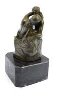 Rodin Famous Kiss Bronze Sculpture Figurine Statue