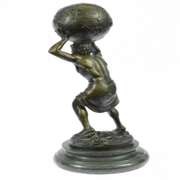 Greek Mythology Atlas Bronze Sculpture