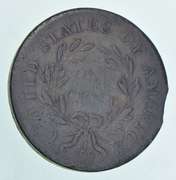 1795 Liberty Cap Large Cent - Clipped Planchet