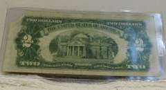 1928-G $2.00 US Note Red Seal corner dmg