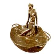 Special Circular Patina Jewelry Tray Bronze Sculpture