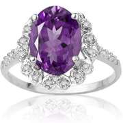 Amethyst Sterling Silver Ring
