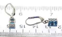 Sterling Silver Blue Topaz Earrings