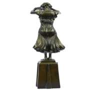 European Vienna Girl Bronze Sculpture