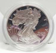 1999 & 2017 W Proof Silver US Eagles with Boxs Papers