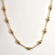 Bar & Bead 14k Necklace