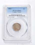 MS63 1864 Indian Head Cent - Copper Nickel - Graded PCGS