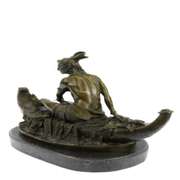 Indian American Native Bronze Statue
