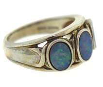 Sterling Silver Opal Ring