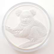 2009 Australia 30 Dollars - 1kg .999 Silver - Koala - Hockey Puck