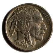 1913 D Raised Mound BU Buffalo Nickel