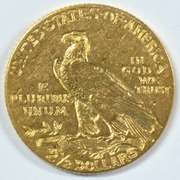Lovely 1908 US $2.50 Indian Gold Piece. 1st year issue
